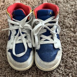 Jordan Kids Sneakers in Blue, White, and Red
